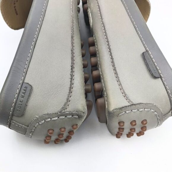 Cole Haan GRANT Canoe Gray Slip On Penny Driving Loafers - Picture 10 of 15